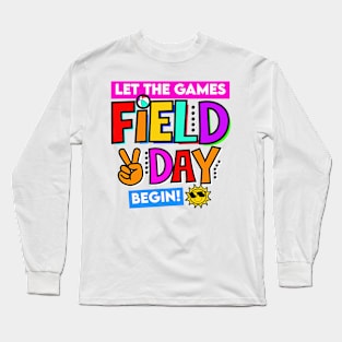 School Field Days Let the Games Begin Teacher 2024 Long Sleeve T-Shirt